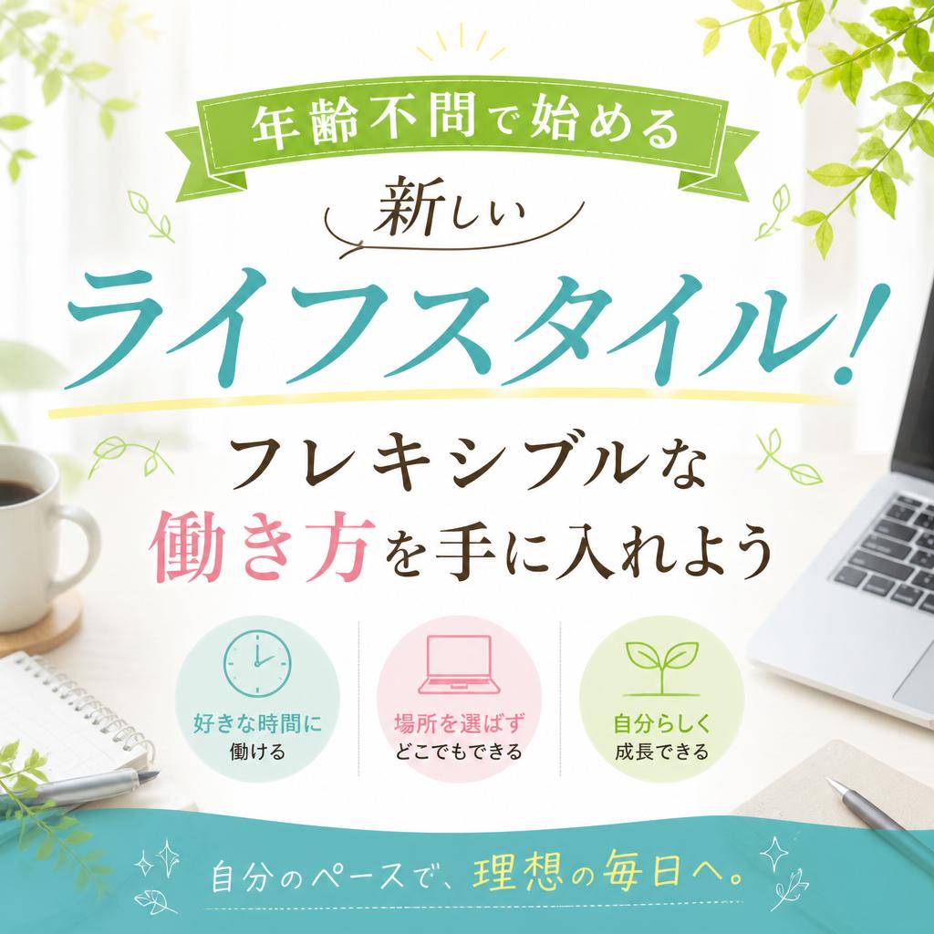 年齢不問で始める新しいライフスタイル！フレキシブルな働き方を手に入れよう