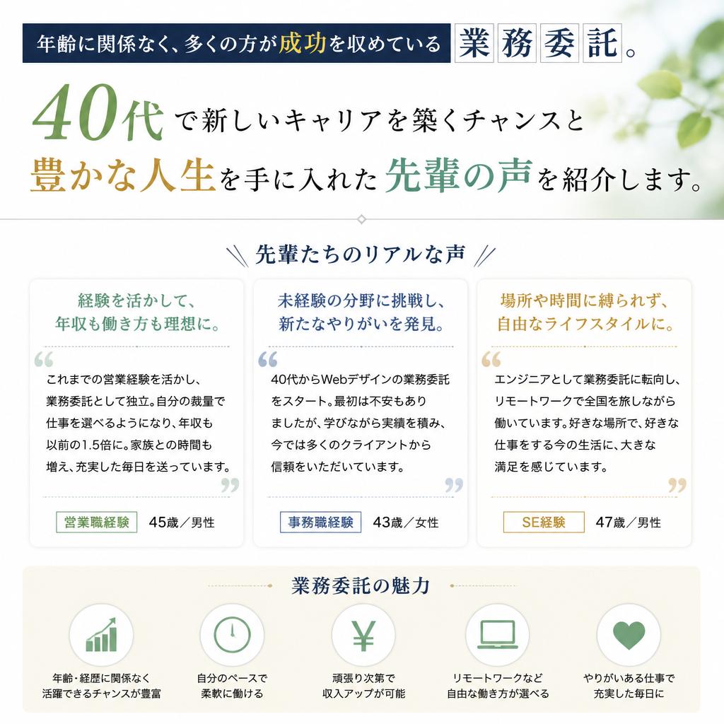 40代からの新しいスタート