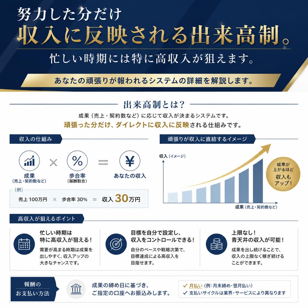 出来高制の報酬制度